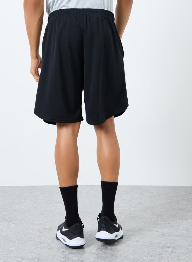 Styli Solid Training Shorts with Pockets - Image 5