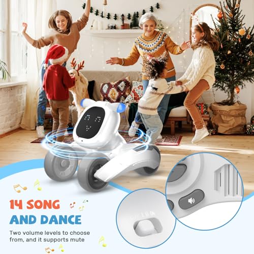 HBUDS Robot Dog Toy for Kids Remote Control Dog Robot Voice Touch Control Robot Pet Dog with LEDRecordSingDance Rechargeable Puppy Toys for 5 6 7 8 9 10 Year Old Boy Girl Ideas Gray - Image 5