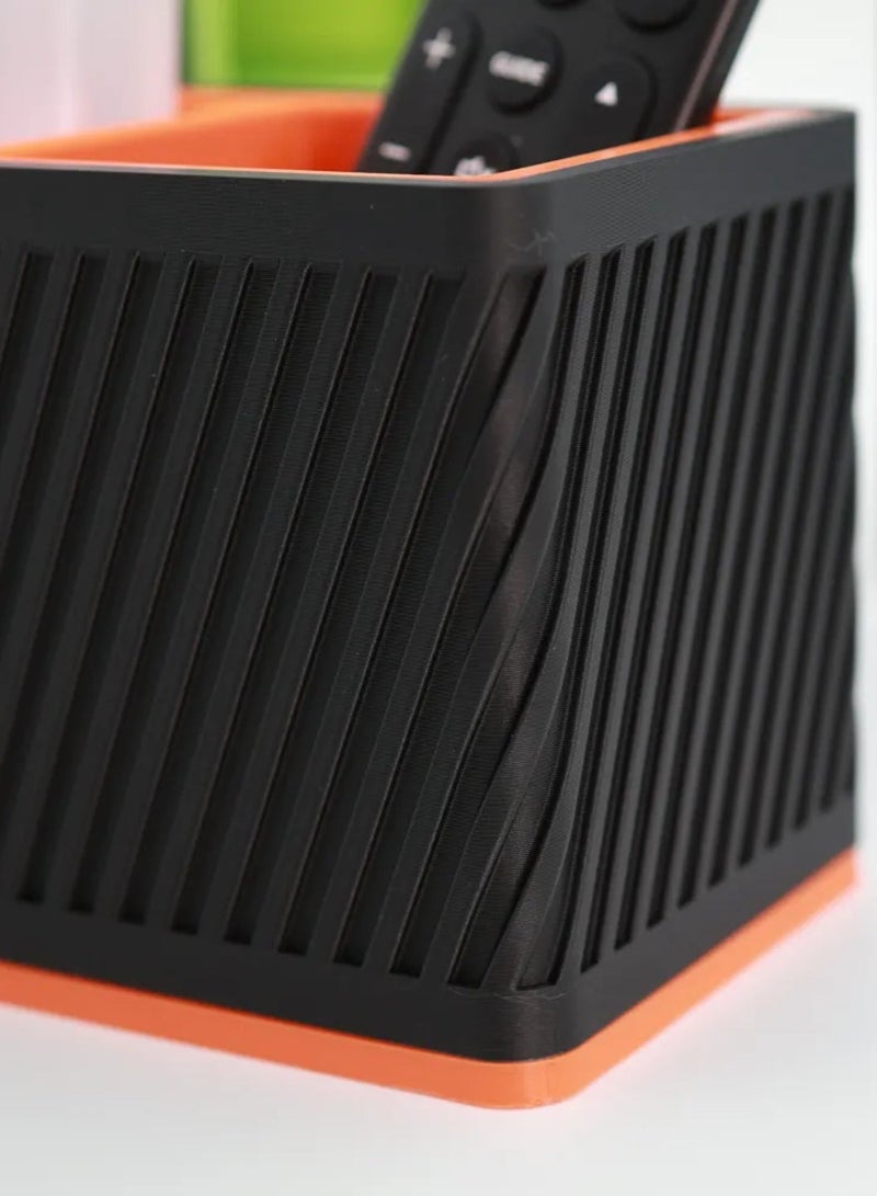 أخوة ثلاثي الأبعاد مجموعة من 3 حوامل لتنظيم الريموت – تصميم عصري بثلاث ألوان داخلية وسعة تخزين تصل إلى 6 أجهزة تحكم - Image 5