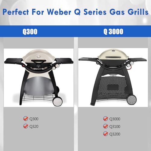 Grillflame 6506 Griddle Replacement Parts for Weber Q 300 Q3200 Q320 Q 3200 Q 320 Q3000 Q300 Q3100 Reversible Full Size Q Griddle Plate Larger Q3 Series Cast Iron Flat Top Insert 57060001 57067001 - Image 5