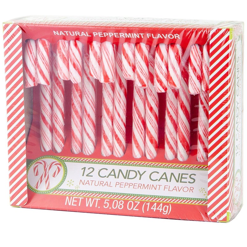 Candy Cane Peppermint Flavored | 12 Pieces in Each Box - Net 5.08 Oz Pack of 3 - 36 Total Count | Individually Wrapped (Peppermint) - Image 2