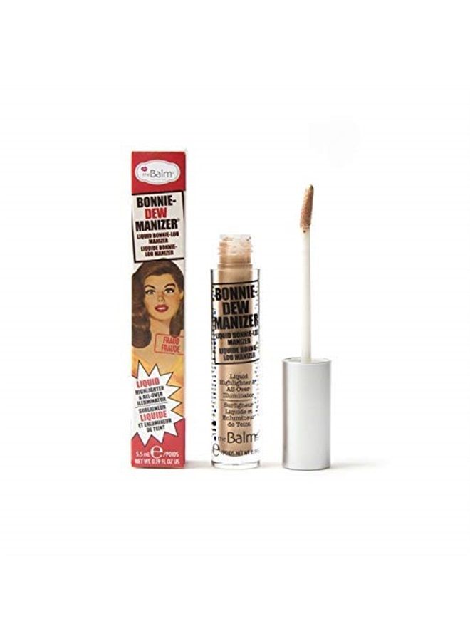 theBalm بوني-ديو مانايزر هايلايتر سائل، مثالي للبشرة، يدوم طويلاً، ناعم، مضيء لجميع أنحاء الوجه، سهل الدمج، بني، 0.19 أونصة