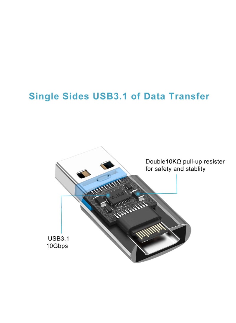 neolink - NEOLINK USB C Female to USB 3.1 Male Converter Adapter 10Gbps 60W High Speed Data Transmission Compatible with MacBook Pro/ iPad Pro/ Samsung Galaxy S23/ Laptops/ iPhone/ Huawei/ Xiaomi - Image 1