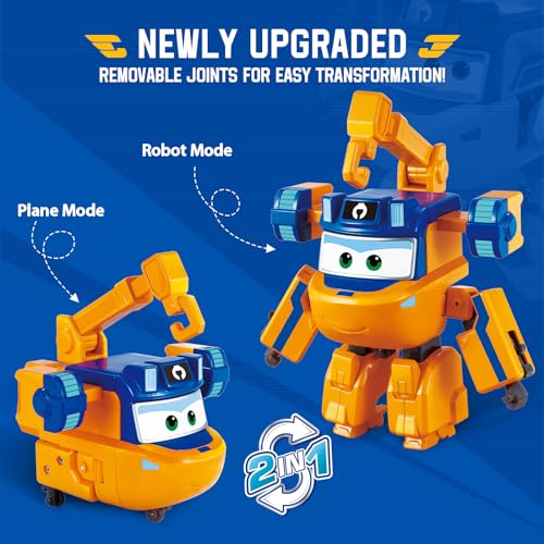 Super Wings Transformable Toys 5 in Marty Airplane Transforming Figures 2 in 1 Mode Rescue Bots Action Figure for 35 Year Old Boys Girls Fun Plane Toys for Toddlers Kids Age 3 4 5 6 7 - Image 5