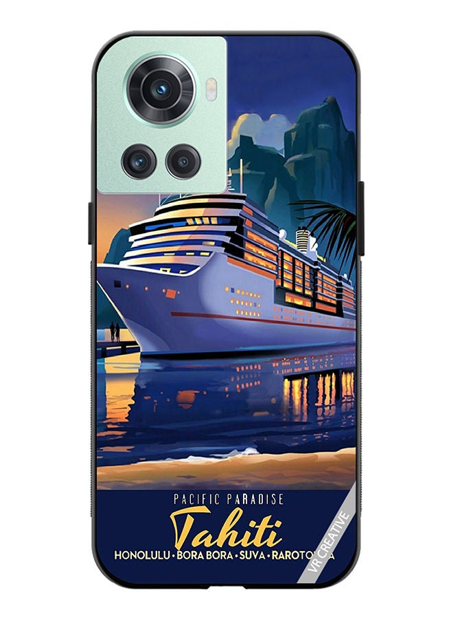 VR CREATIVE Protective Case Cover For OnePlus 10R Pacific Paradise Design Multicolour - Image 1