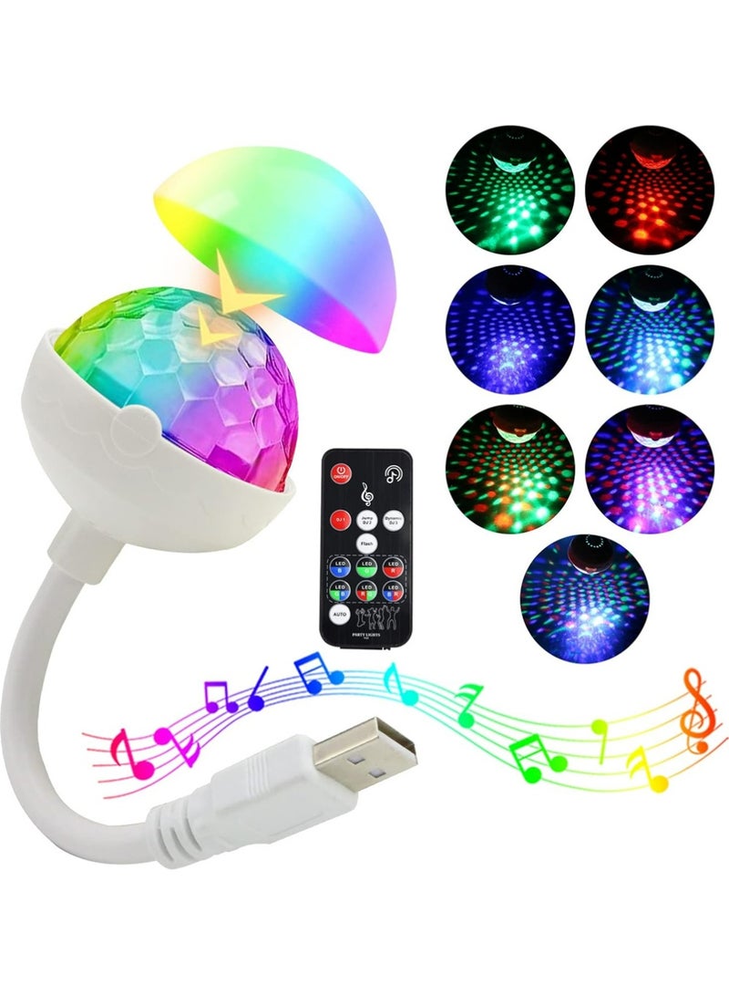 YOUGE Star Car Roof Light, 360° Adjustable Star Night Light with 6 Light Combinations and Voice Activated Mode, 2-in-1 Portable USB Car Ceiling Interior Lights for Cars/Bedroom Decorations/Party - Image 1