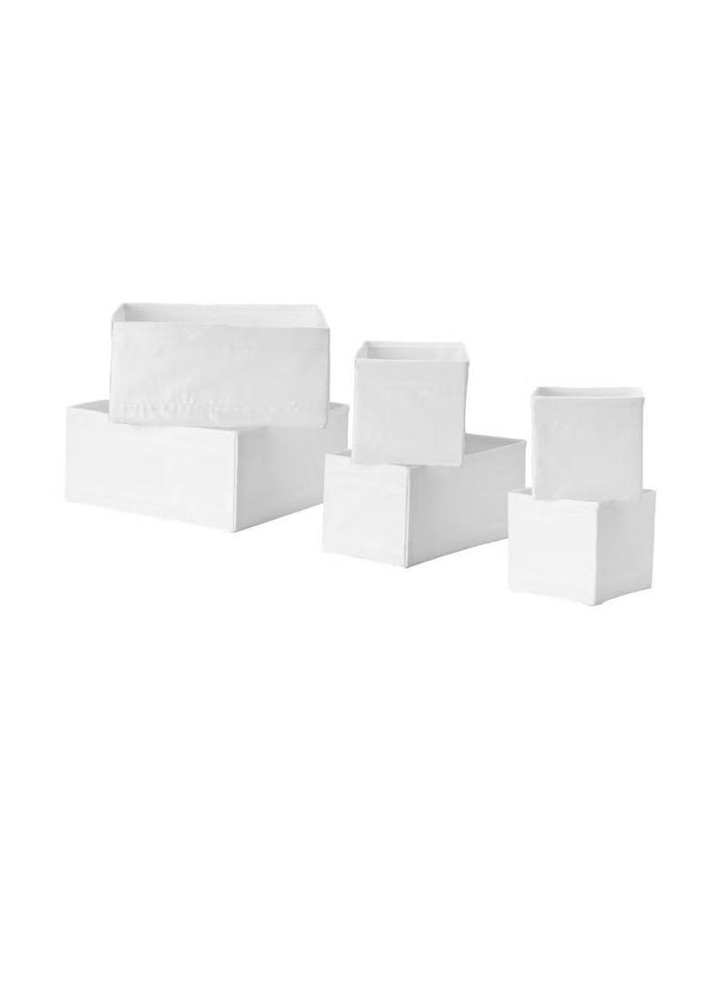 Box, set of 6, white - Image 1