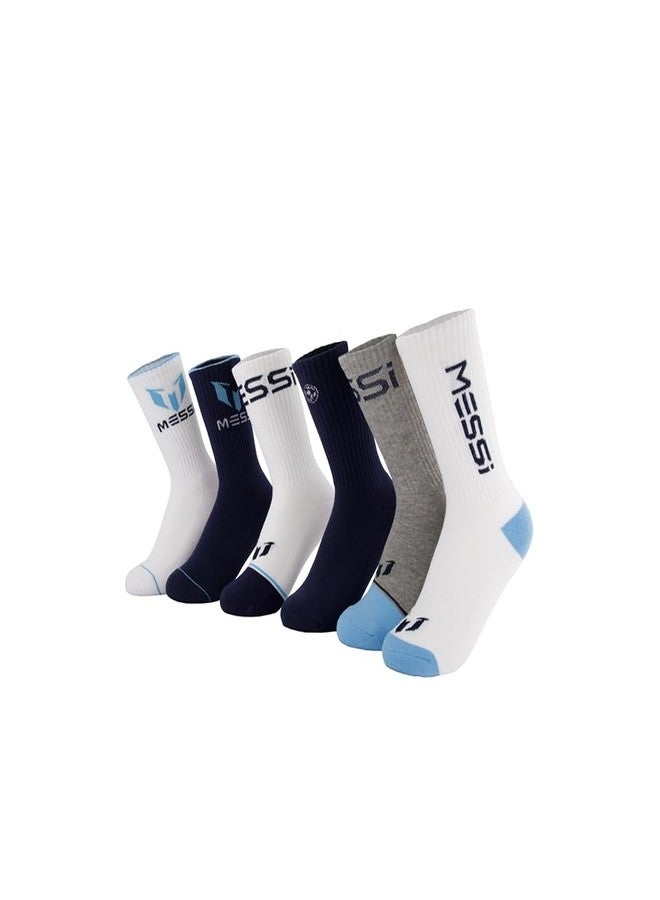 ميسي جوارب ميسي للأولاد، عبوة من 6 جوارب، ناعمة ومطاطية، مريحة - Image 1