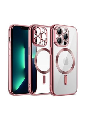Transparent Magnetic Protection Cover Compatible with MagSafe for iPhone 14 Pro Max Mobile Phone, Anti-Shock and Anti-Scratches, and Camera Lens Protector (Rose gold) by Tin Tech - pzsku/Z50AD8E6C1558D7CF1FD5Z/45/_/1710804121/47057f86-36fb-4187-af7d-2d7e187d257e