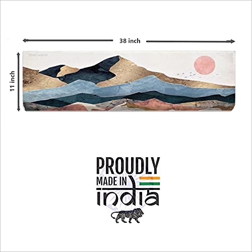STUTI WORLD Air Conditioning Dust Cover Folding Designer Ac Cover for Indoor Split Ac 1 ton (91 x 31 x 21 cm ) and 1.5 ton (97 x 31 x 21.5 cm ) new creative Printed (mountain, 1.5 ton) - Image 4