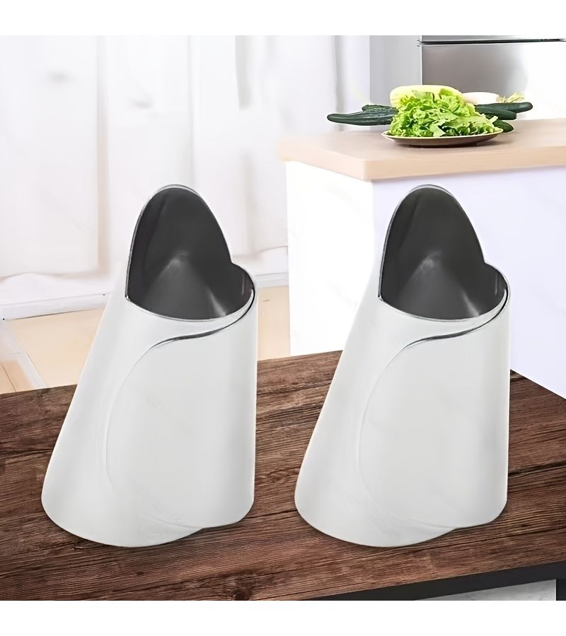 Stainless Steel Kitchen Utensil Set 2pcs Vegetable Cutting Guard Nut Sheller Finger Guard - Image 1