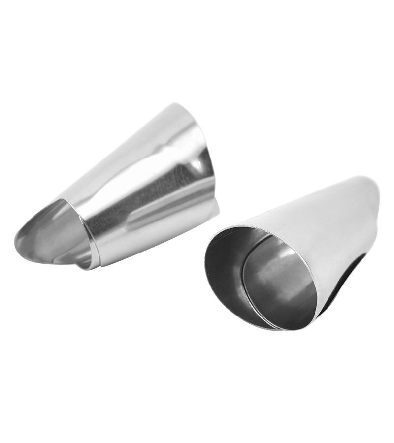 Stainless Steel Kitchen Utensil Set 2pcs Vegetable Cutting Guard Nut Sheller Finger Guard - Image 2