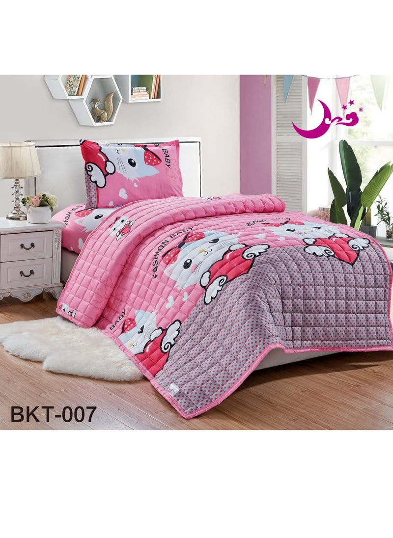 Moon Compressed bed comforter set consisting of 3 pieces, children's drawings  - Image 1
