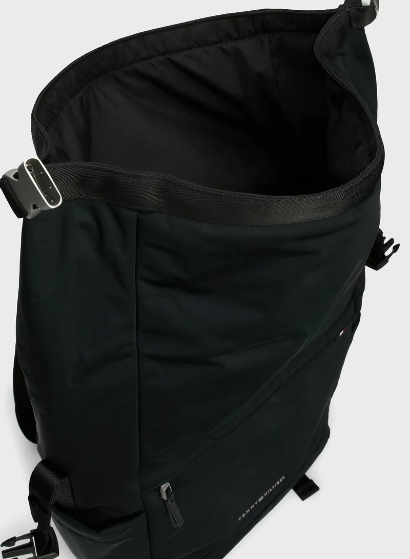 TOMMY HILFIGER Logo Signature Rolltop Backpack
