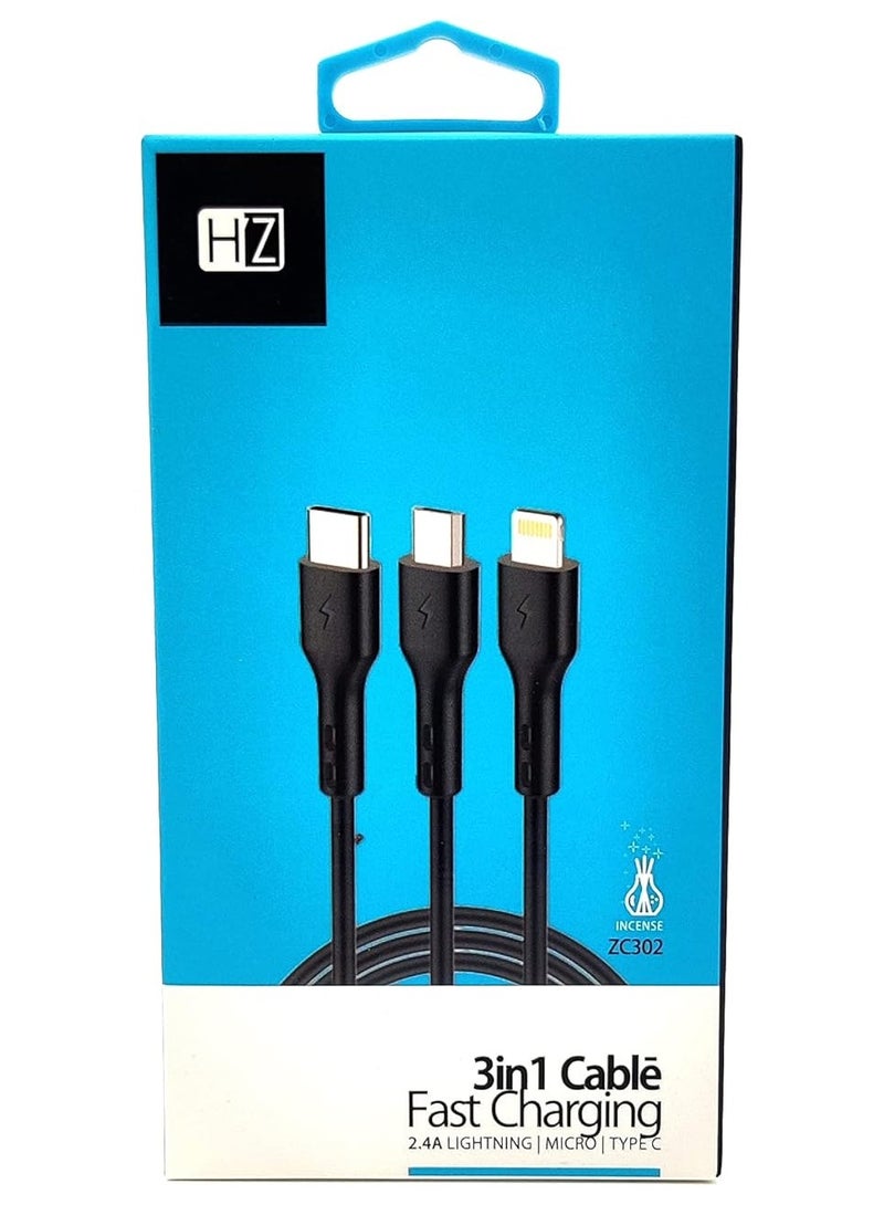 هيتز 3 في 1 كابل شحن سريع - Image 3
