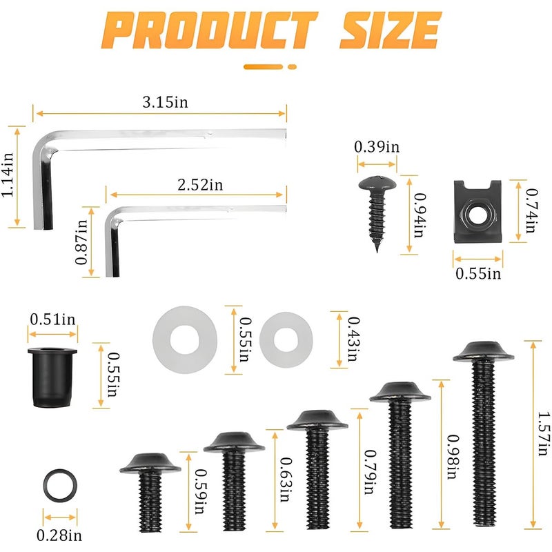 AICEL 177 Pcs Motorcycle Fairing Bolt Kit - Image 2