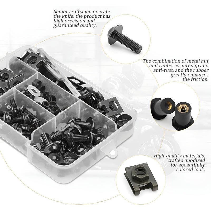 AICEL 177 Pcs Motorcycle Fairing Bolt Kit - Image 3