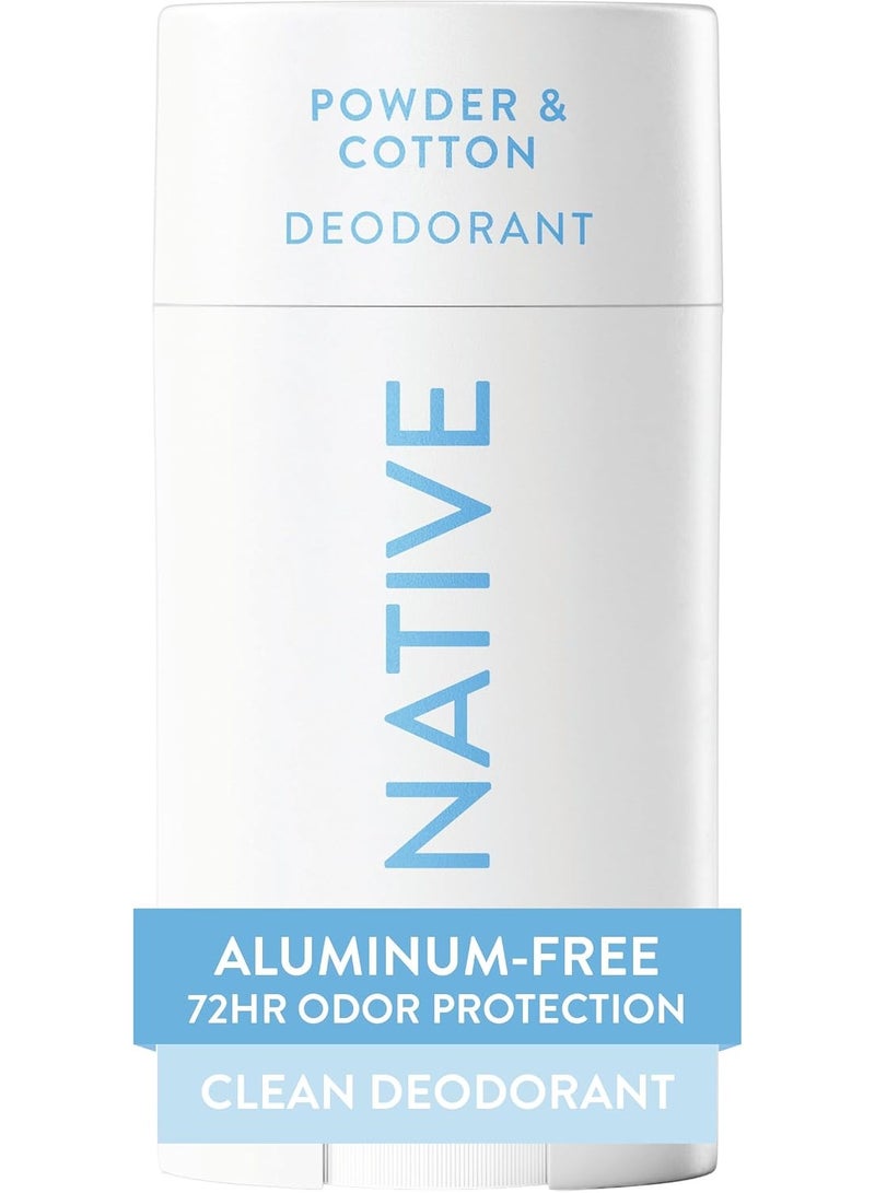 Native (Powder & Cotton) - Deodorant Natural Deodorant for Women and Men, Seasonal Scents, Aluminium Free with Baking Soda, Probiotics, Coconut Oil and Shea Butter Powder & Cotton