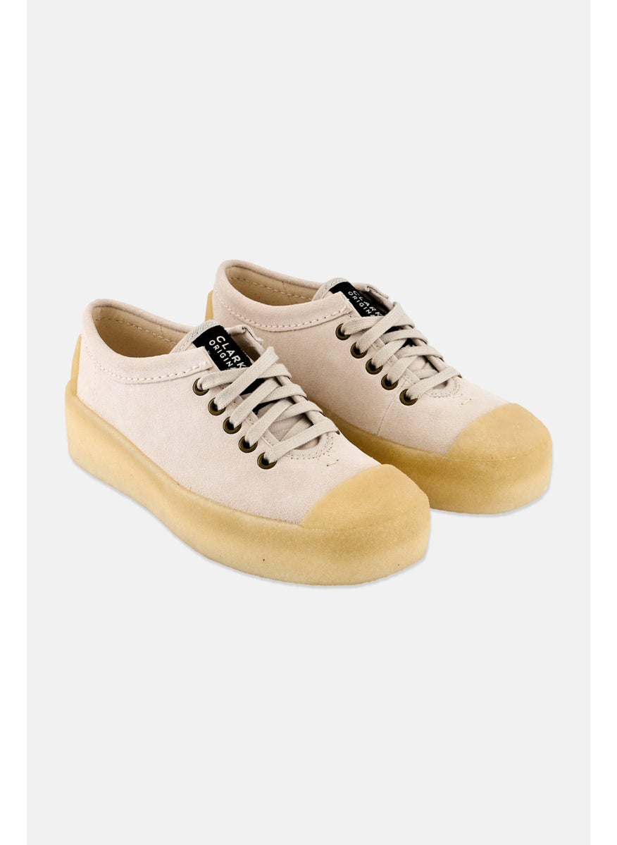 clarks Women Standard Tor Hoop Lace Up Casual Shoes, Off White  - Image 1