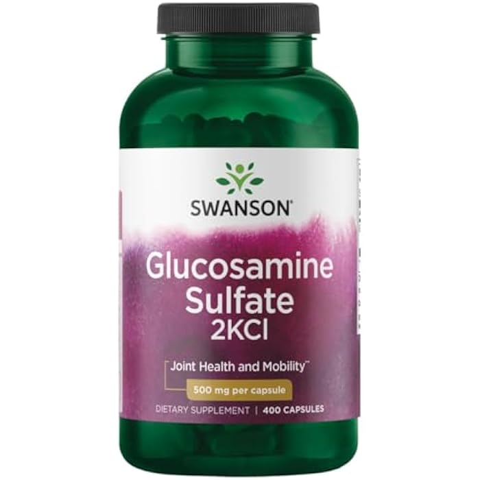 Swanson Glucosamine Sulfate 2Kcl 500 Milligrams 400 Capsules - Image 1