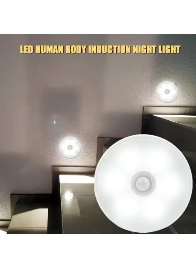 أضواء خزانة LED محس حركة عفريت ضوء USB بطارية قابلة للشحن تعمل المغناطيسي تحت مصباح كابينة لسلالم طاولة المطبخ - Image 1