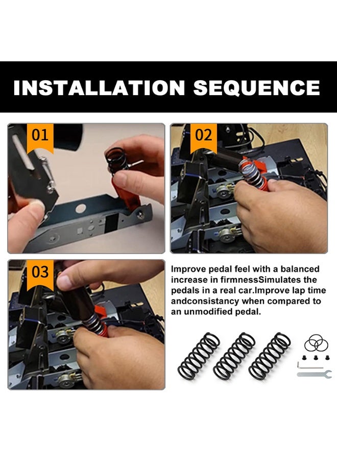 Accelerator brake clutch pedal spring for Logitech G920, G25, G27, G29, G923, Improve lap time and consistency - Image 5