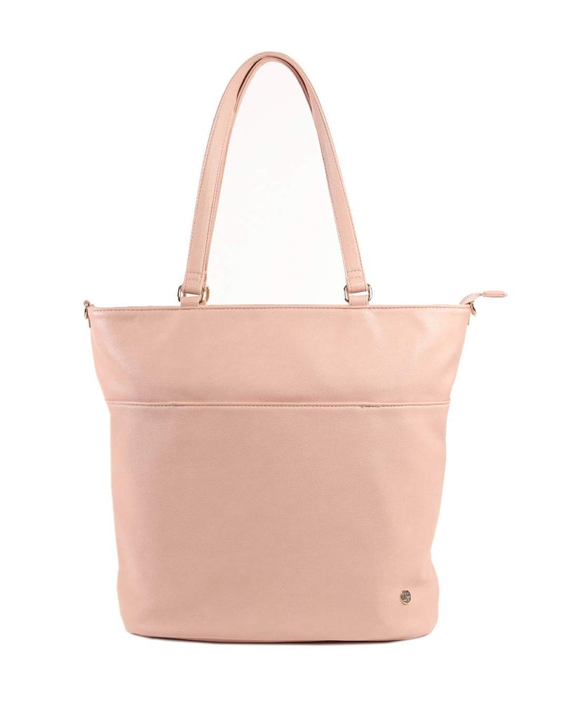 Little Unicorn Citywalk Tote â€“ Diaper, Work, Travel Bag with Changing Pad - Premium Vegan Leather â€“ 6 Interior Pockets â€“ Wipes Clean Inside & Out (Blush) - Image 3