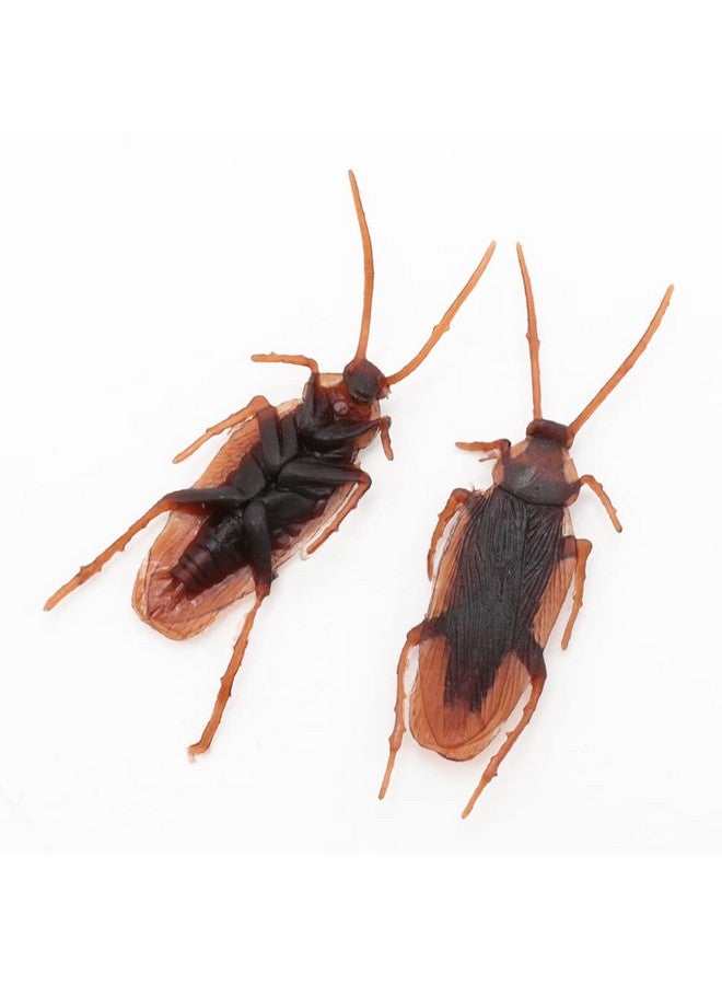 Cooplay 30Pcs Prank Fake Cockroach Roach Insects Mock Joke Toys Prank Scary Trick Bugs For Halloween Party April Fools' Day - Image 2