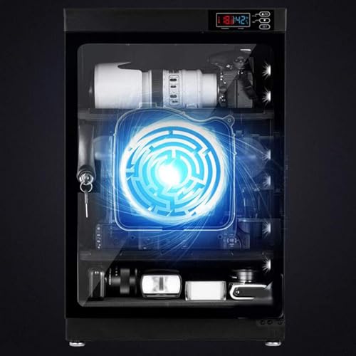 INTBUYING Camera Dry Cabinet 50L Electronic Dry Cabinet for Camera Lens Storage with Lock 4 Layers Intelligent Temperature Humidity LED Screen Noiseless - Image 4