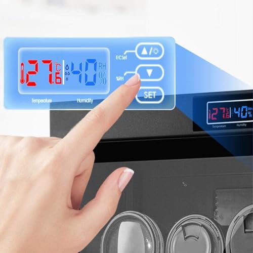 INTBUYING Camera Dry Cabinet 50L Electronic Dry Cabinet for Camera Lens Storage with Lock 4 Layers Intelligent Temperature Humidity LED Screen Noiseless - Image 2