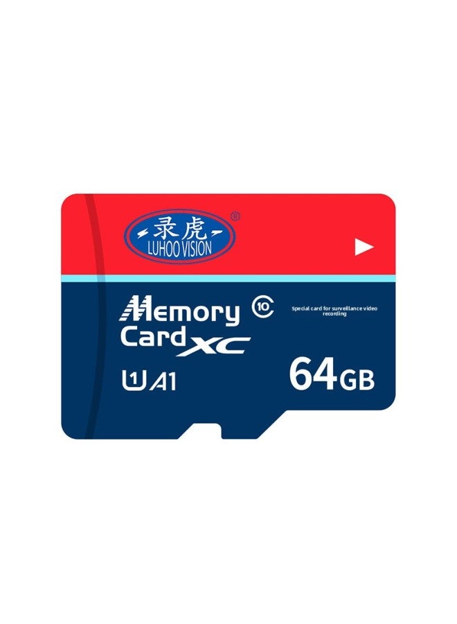 Recording Tiger 64GTF Card Driving Recorder Storage Card High Speed Storage Card Widely Suitable For TF Storage Card Equipment-Color:Black-Capacity:64GB