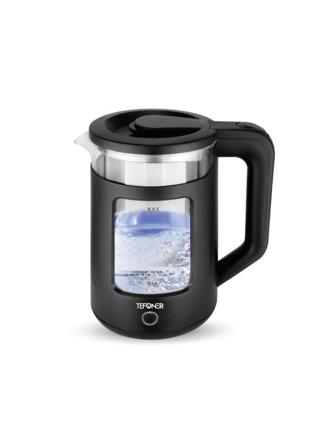 تيفونر غلاية ماء كهربائية، غلاية 1500 واط، غلاية 2 لتر، غلاية ستانلس ستيل، غلاية ماء أسود، غلاية كهربائية صغيرة، غلاية كهربائية للسفر، غلاية ماء بضمان، غلاية هيتر، سخان ماء كهربائي، غلاية سريعة الغليان، غلاية ماء أصلية، غلاية للمكتب، غلاية منزلية، غلاية زجاج، غلاية فاخرة، غلاية ماء آمنة، غلاية بفصل تلقائي، غلاية ماء قوية، غلاية مطبخ. - Image 1