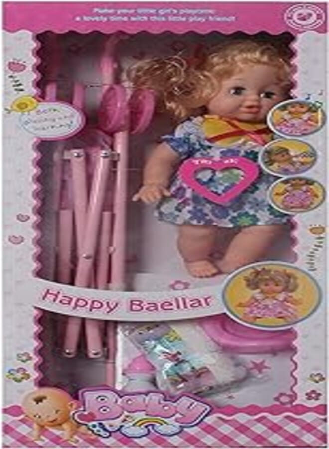 Baby born set doll for girls, multicolor
