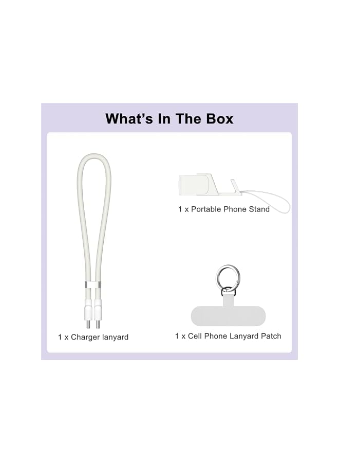 Green Tiger Cell Phone Lanyards for Women, Phone Wrist Strap, Cell Phone Stands Type c to Type c Fast Charger Cable for iPhone 16 15 Pro Plus Pro Max, for Galaxy S25 S24 - Image 3