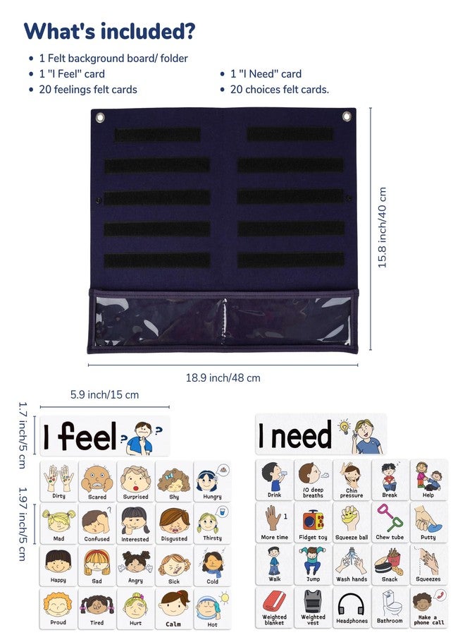 CHEFAN Feelings Chart, Calm Down Corner Supplies, Daycare Essentials, Social Emotional Learning Activities, Autism Learning Materials, ADHD Tools for Classroom Daycare & Home - Image 4