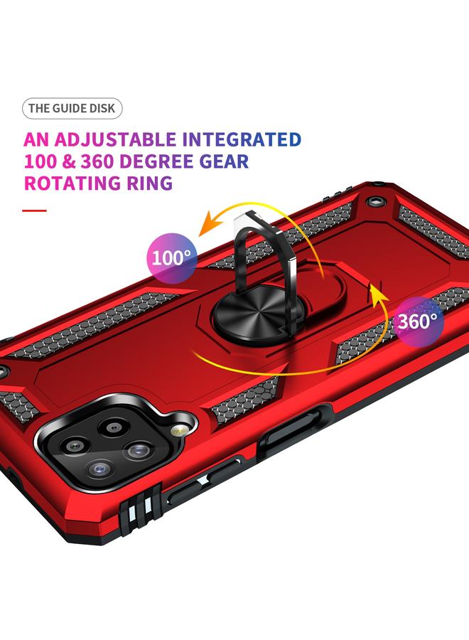اس-توب جراب لهاتف Samsung Galaxy A22 4G مقاوم للصدمات مصنوع من مادة TPU + PC مع حامل دوار 360 درجة - Image 5