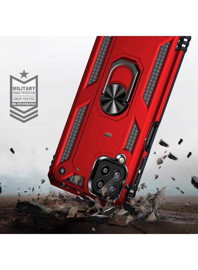 اس-توب جراب لهاتف Samsung Galaxy A22 4G مقاوم للصدمات مصنوع من مادة TPU + PC مع حامل دوار 360 درجة - Image 4