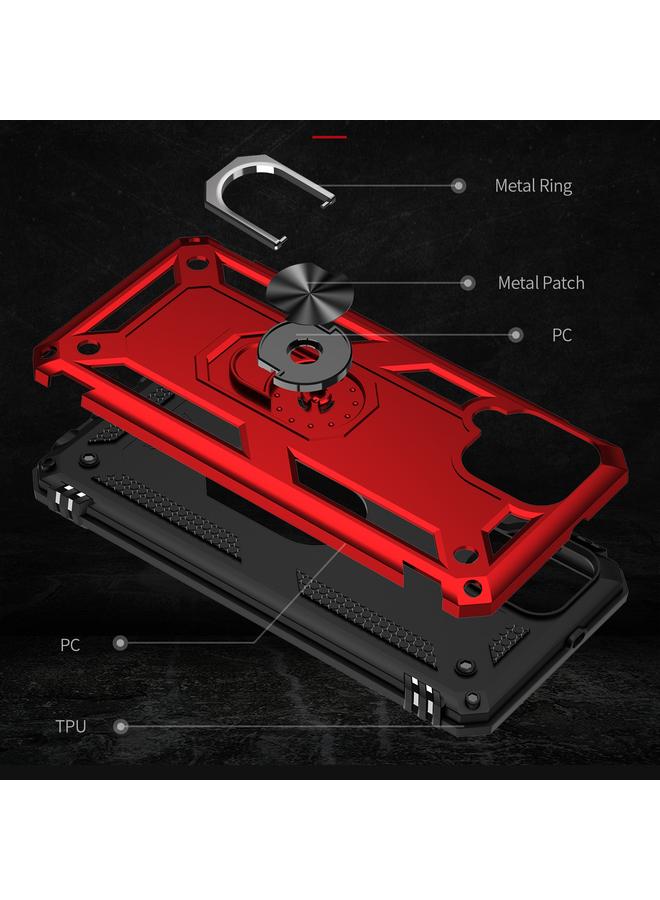 اس-توب جراب لهاتف Samsung Galaxy A22 4G مقاوم للصدمات مصنوع من مادة TPU + PC مع حامل دوار 360 درجة - Image 3