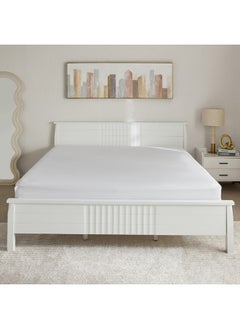 Home Box Essential Solid Cotton King Fitted Sheet 210 x 36 x 180 cm  - Image 3