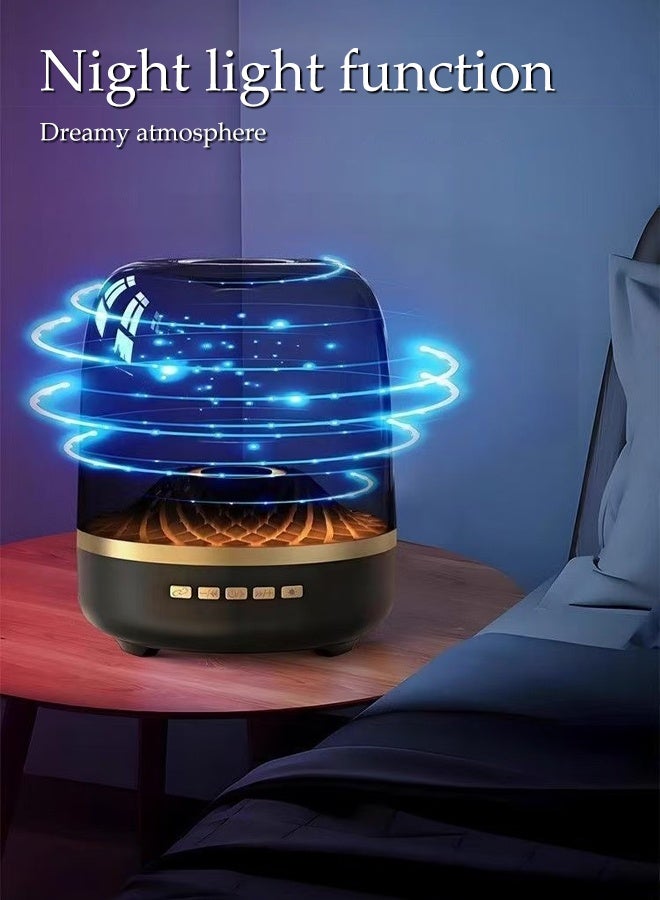 DUNISO Mini Portable Bluetooth Speaker Rechargeable Wireless Speaker with 7 Diamond-Effect Lighting Themes Superior Sound Performance Bluetooth Home Speaker for Travel, Sport, Party, Biking - Image 3