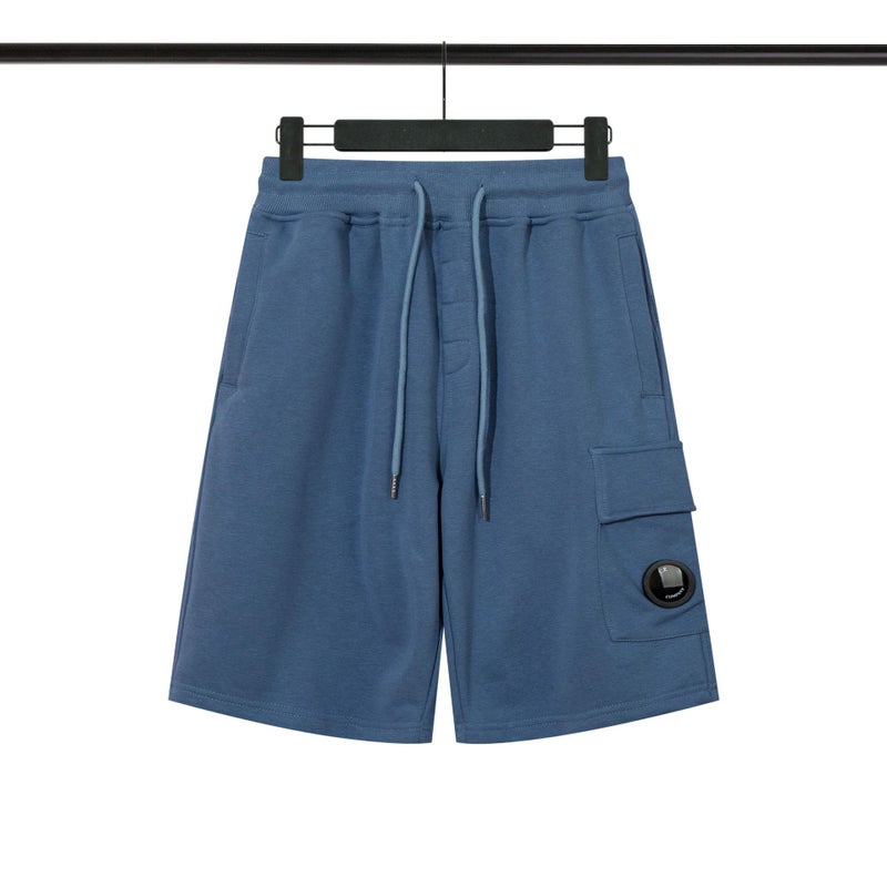 CP COMPANY Inspired Mirror Lens Unisex Casual Shorts Blue - Image 1