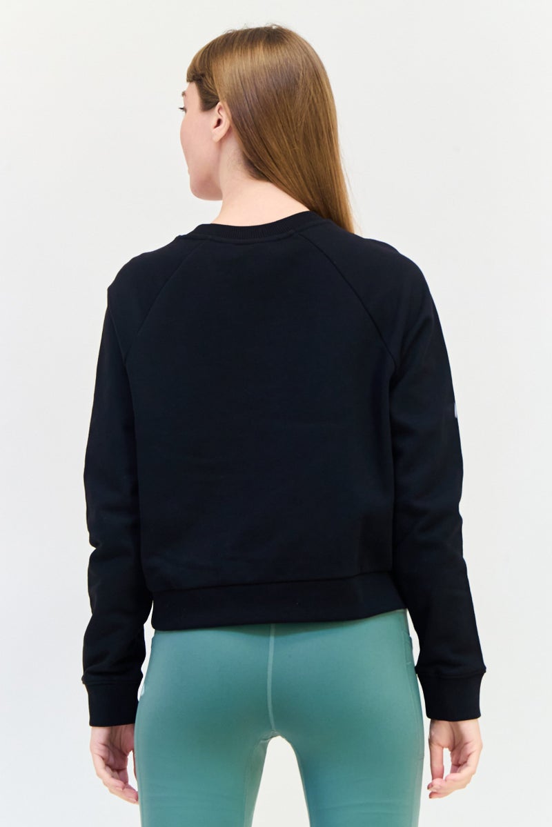 VANS Women Crew Neck Graphic Printed Sweatshirt, Black - Image 3