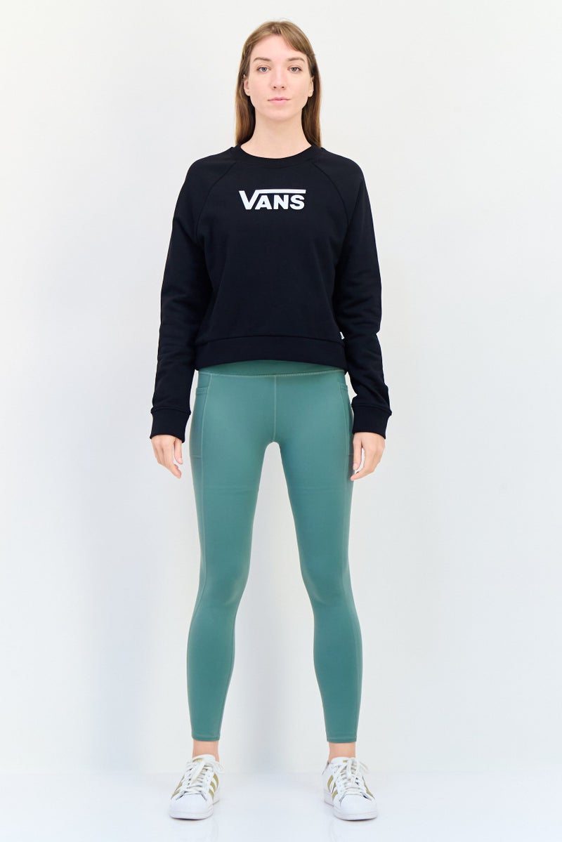 VANS Women Crew Neck Graphic Printed Sweatshirt, Black - Image 4