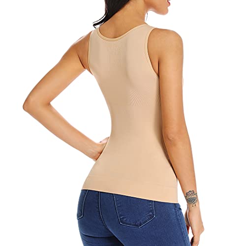 JOYSHAPER Women's Cami Shaper with Built in Bra Tummy Control Camisole Tank Top Underskirts Shapewear Body Shaper - Image 4