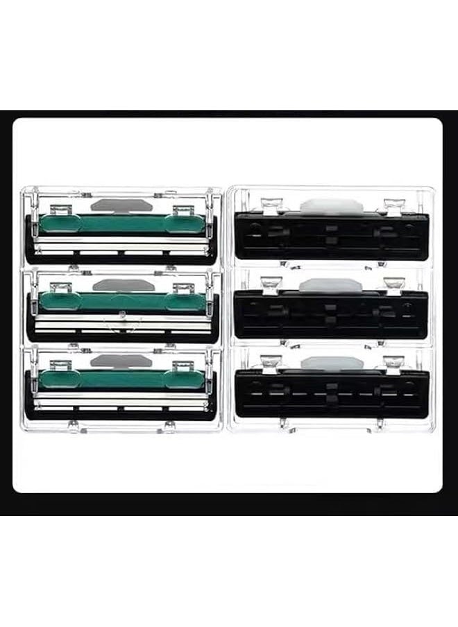 37 PCS Men Razors,Disposable Razors,Razor Blades,Mens Rrazors,Shavers for Men Razor,Mens Razor Includes 1 Handles and 37 Replaceable Razor Head，with Lubricating Strip and Long Non-Slip Rubber Handle
