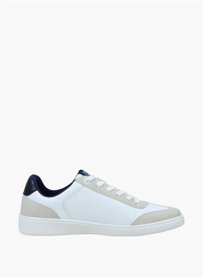 GAP Men's Panelled Sneakers with Lace-Up Closure - SEATTLE