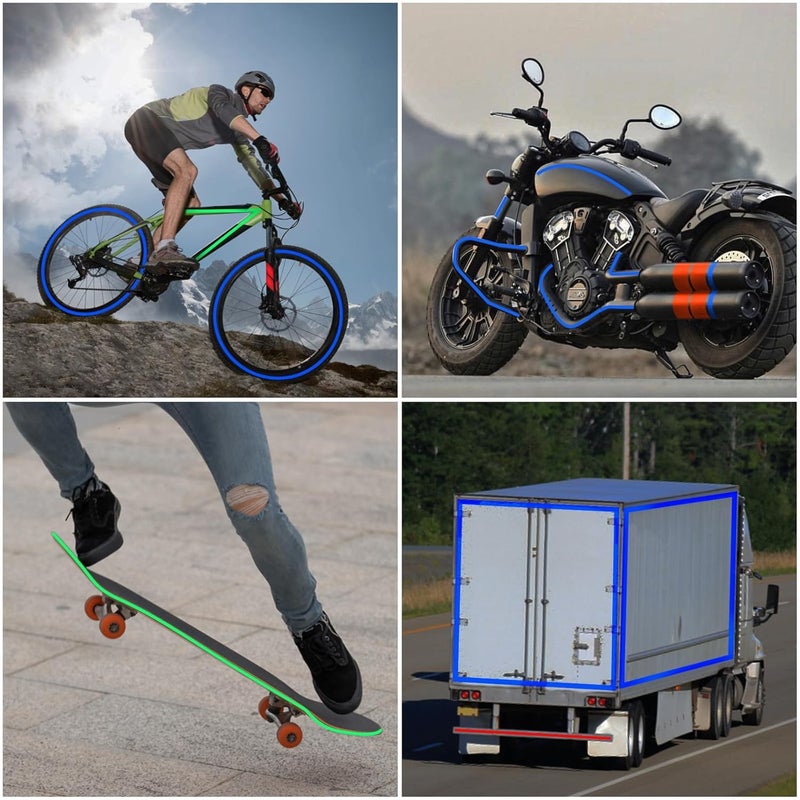 D-Fix ® High Intensity Radium Reflective Tape - 5 Meters in Length - 48mm / 2" Width - 1 Roll Per Pack - Car Bike and commercial vehicles Conspicuity reflective warning Tape Reflective tape (Blue) - Image 4