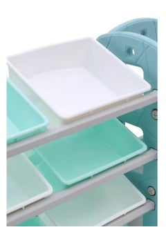 FULL JOY Multi-Box Luxury Toy Organizer, Blue  - Image 3