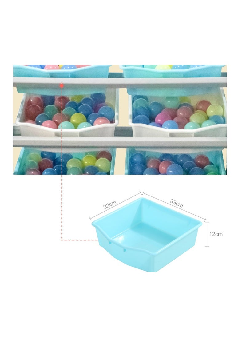 FULL JOY - Multi-Box Luxury Toy Organizer, Blue - Image 1