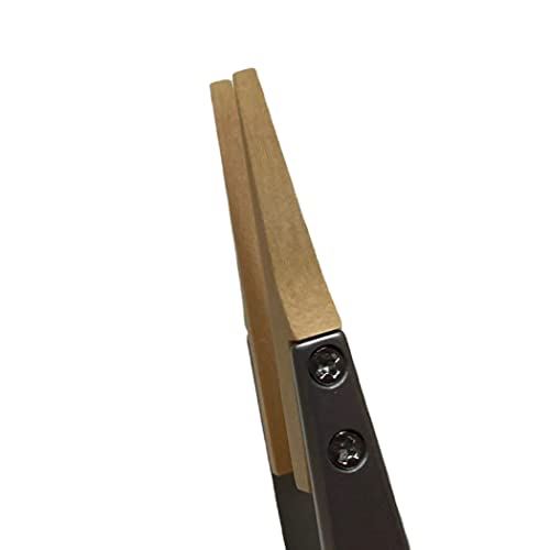 BUZZUFY Boley grain tongs with wooden tips tweezer Form F for sensitive watch movement components 5 inches (130mm) watchmaker tool - Image 3